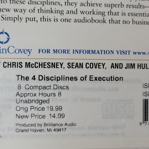 The 4 disciplines of execution. Read by the authors. NWT - Picture 6 of 6